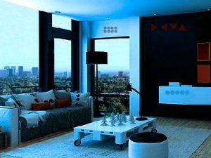 Cute Blue House Escape