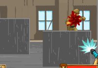 敵を銃撃するシューティングゲーム Rambo Robot Mayhem