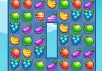 フルーツを入れ替えて消していくパズルゲーム Fruita Crush