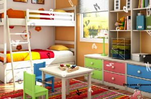 Kids Colorful Bedroom Hidden Alphabets