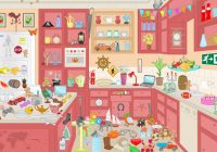 Messy Kitchen-Hidden Objects