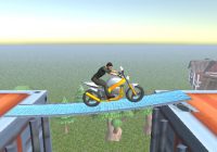 バイクで障害物を乗り越えて進んでいくゲーム Moto Sport Bike Racing 3D