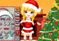 クリスマスを楽しむ女の子の着せ替えゲーム Christmas Eve Gifts