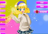 アニメ風の女の子の着せ替えゲーム Pretty Cure Dressup