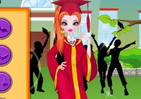 卒業式に出る女の子の着せ替えゲーム Graduation In Style Dressup