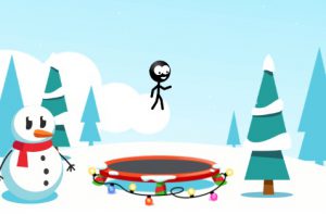 Trampoline Stickman