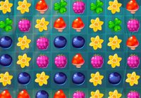 森の花や木の実などを消していくパズルゲーム Forest Match