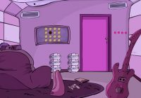 紫色の部屋から脱出するゲーム Cool Breeze Room Escape