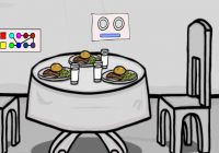 食事が置かれている部屋から脱出するゲーム Formal Enclave Room Escape