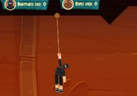ロープを利用して進む忍者のアクションゲーム Ultimate Ninja Swing